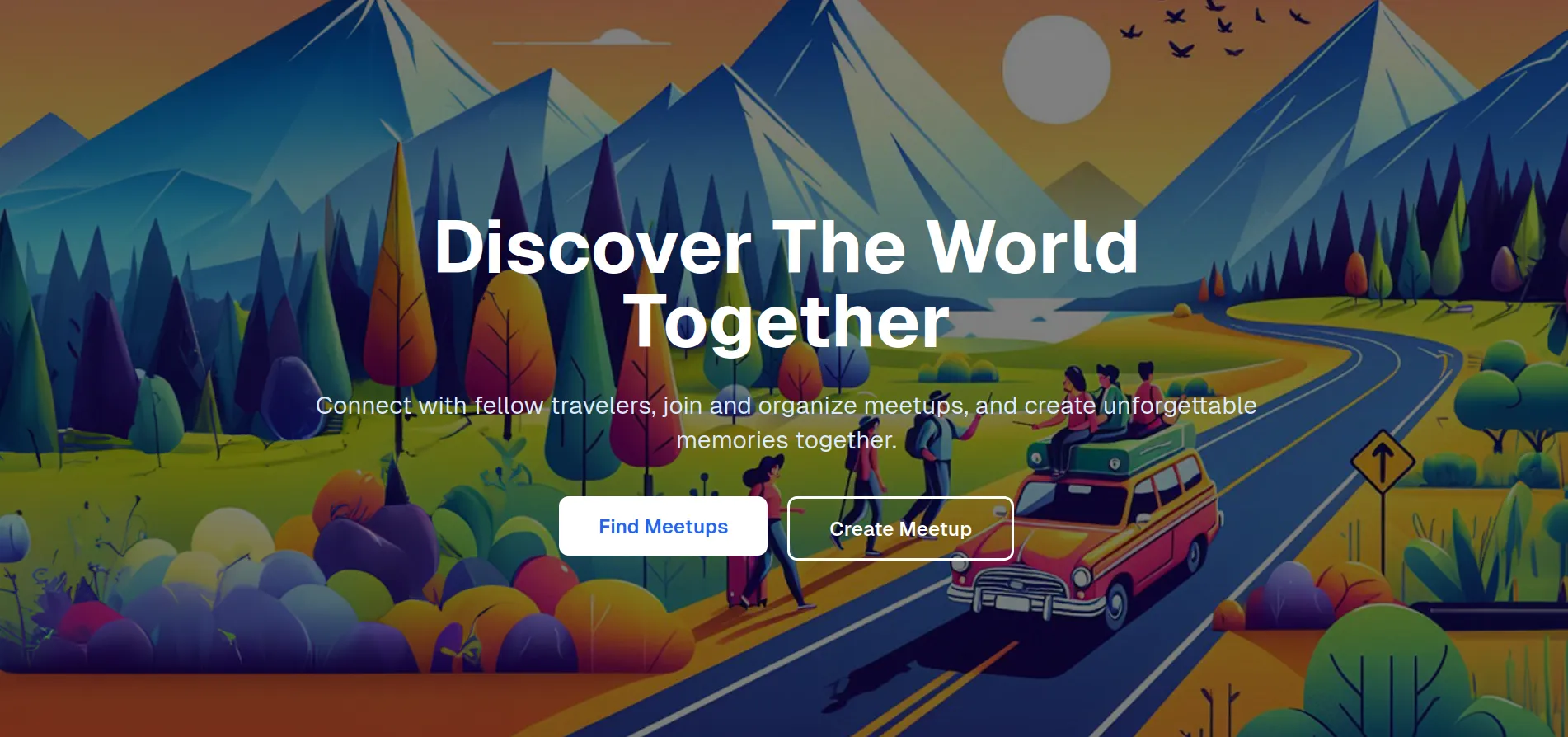 TravelPals landing page